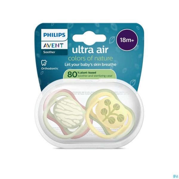 Philips Avent Sucette +18m Air Munt/ivoire Dessin2