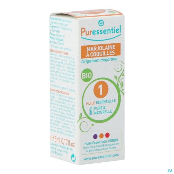 Puressentiel Expert Marjolaine Bio Huile Essentielle 5 Ml