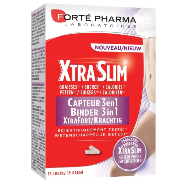 Xtra Slim Capteur 3en1 60 Gélules Forte Pharma