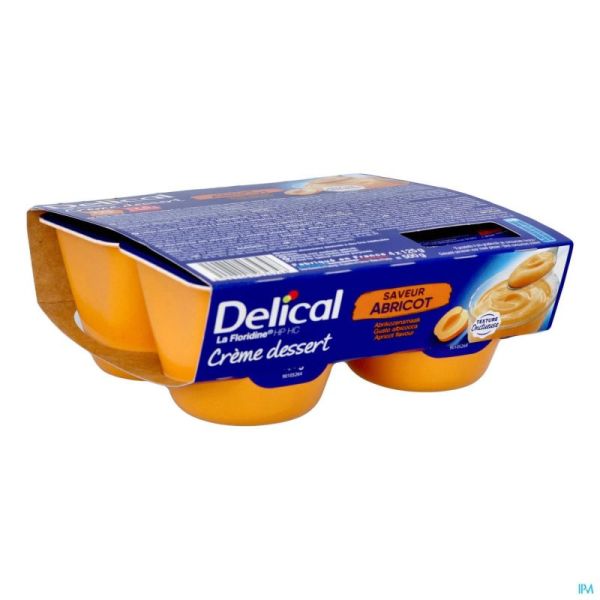 Delical Crème Dessert La Floridine Abricot 4x125g