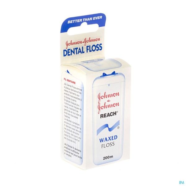 Dental Floss 200m Waxed J&j