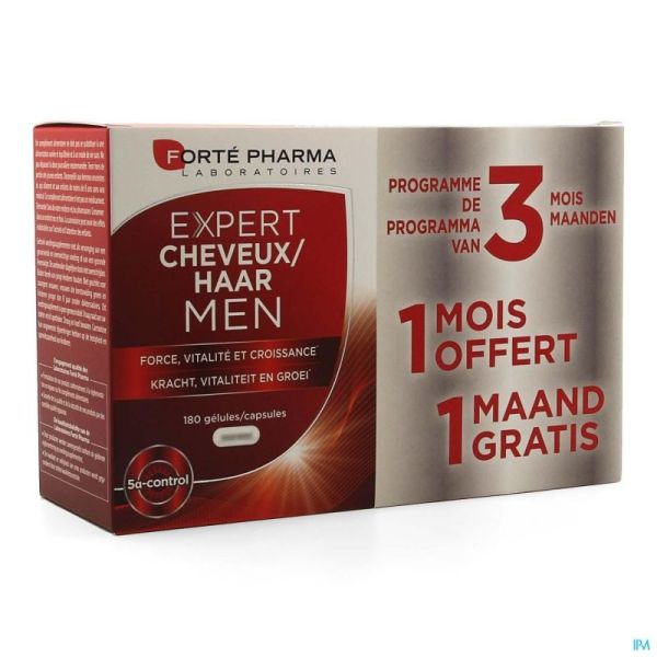 Expert Cheveux Men Forte Pharma  2 Mois +1 Gratuit