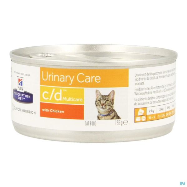 Hills Prescription Diet CD Chat Poulet Pâtée 156gr