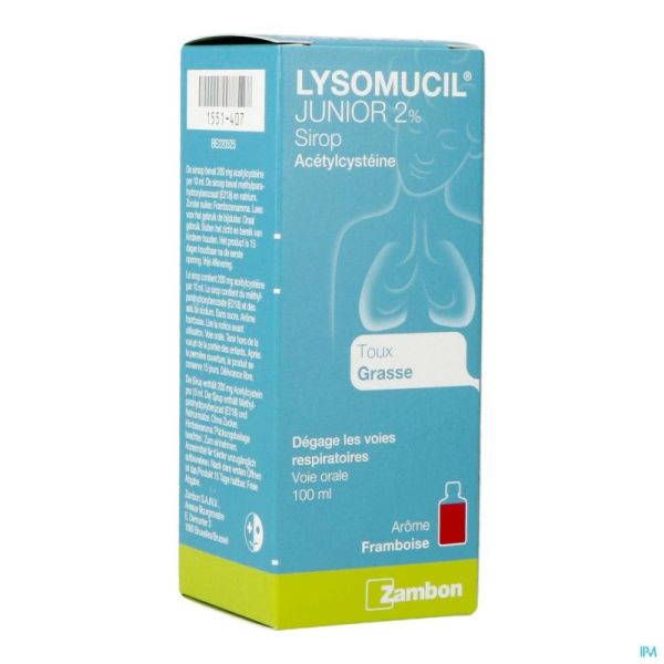 Lysomucil Sirop Junior 2% 100 Ml