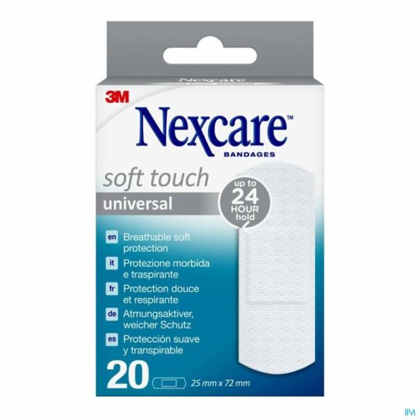 Nexcare 3m Soft Touch Universal 25mmx72mm Strips20