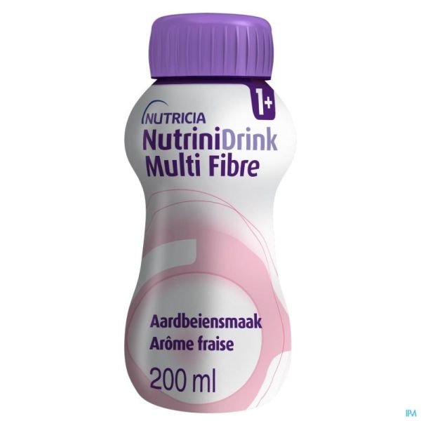 Nutrinidrink Multi Fibre Fraise 200 Ml