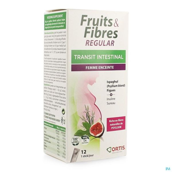Ortis Fruits & Fibres Regular Sticks 12