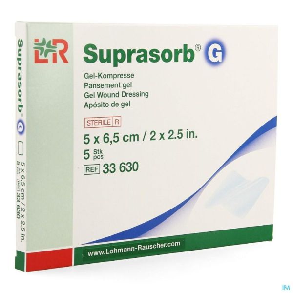 Suprasorb g Compresse New 5x6,5cm 5 33630