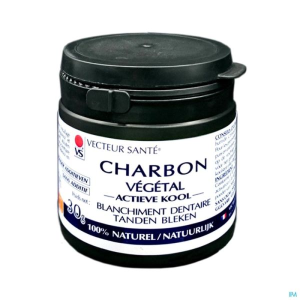 Vecteur Sante Charbon de Blanchiment Dentaire Poudre 30g