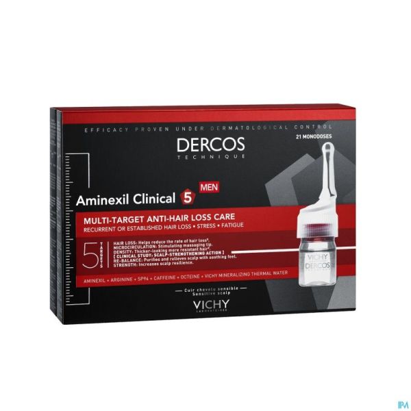 Vichy Dercos Aminexil Clinical 5 Men Amp 21x6ml Nf
