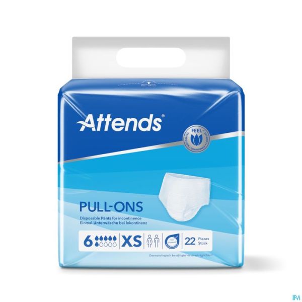 Attends Pull On 6x Small 1x22