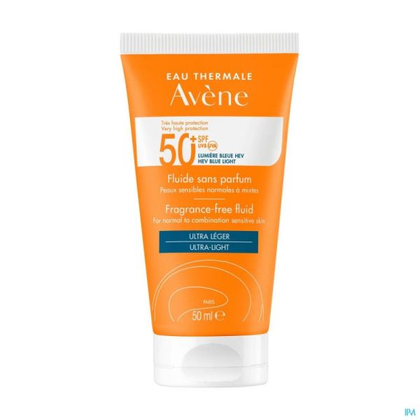 Avene Solaire Ip50+ Fluide Sans Parfum 50ml
