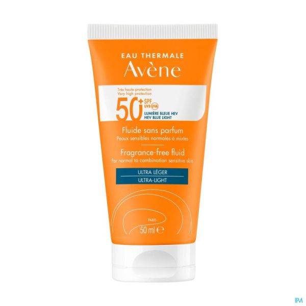 Avène Solaire Ip50+ Fluide Sans Parfum 50ml