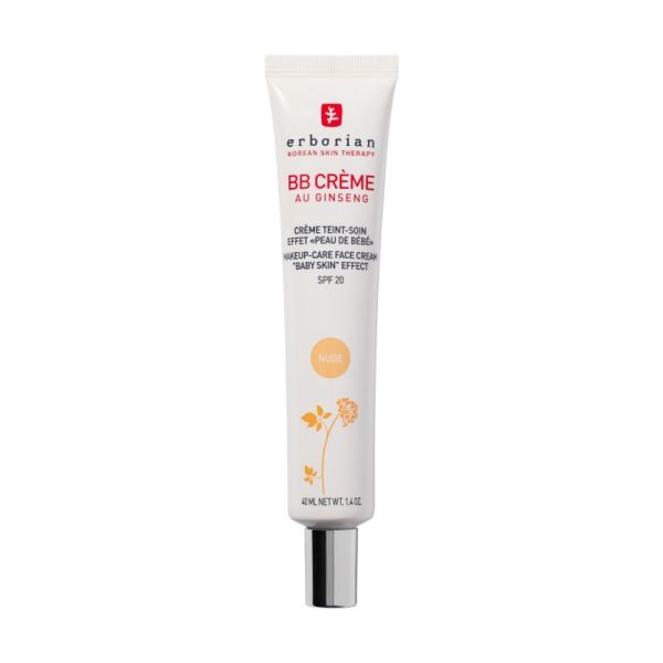 BB Crème au Ginseng Soin Effet Peau de Bébé SPF20 Teinte Nude 40ml