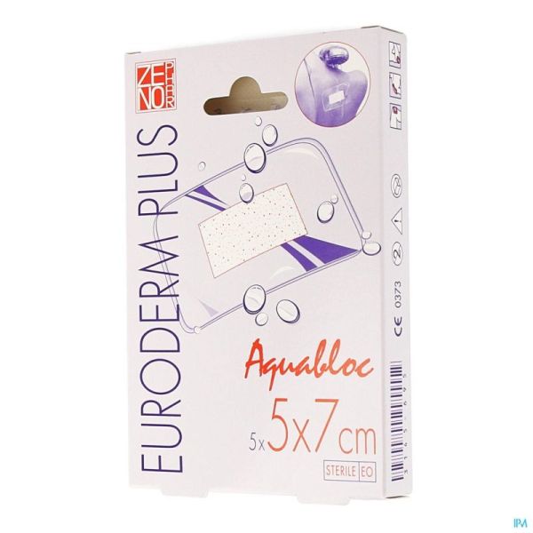 Euroderm Plus 5x 7cm 5 Pansement Steril Waterproof