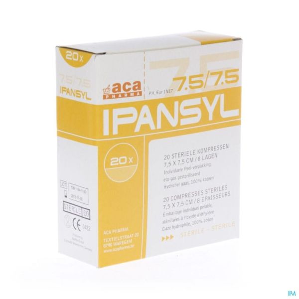 Ipansyl Compr St 7,5x7,5 8pl 20 Pièce