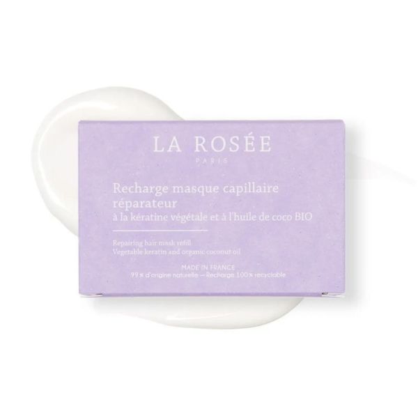 La Rosée Masque Capillaire Réparateur à la Kératine et à l'Huile de Coco Recharge 200ml