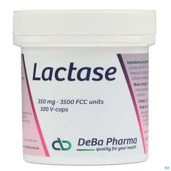 Lactase Deba 100 V-gélules 350 Mg