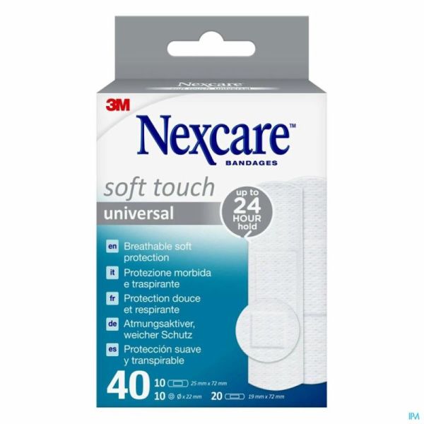 Nexcare 3m Soft Touch Universal Assort. Strips 40
