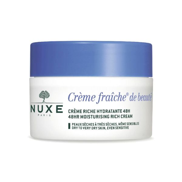 Nuxe Crème Fraiche de Beauté Crème Riche Hydratante 48h Pot 50ml Prix Permanent