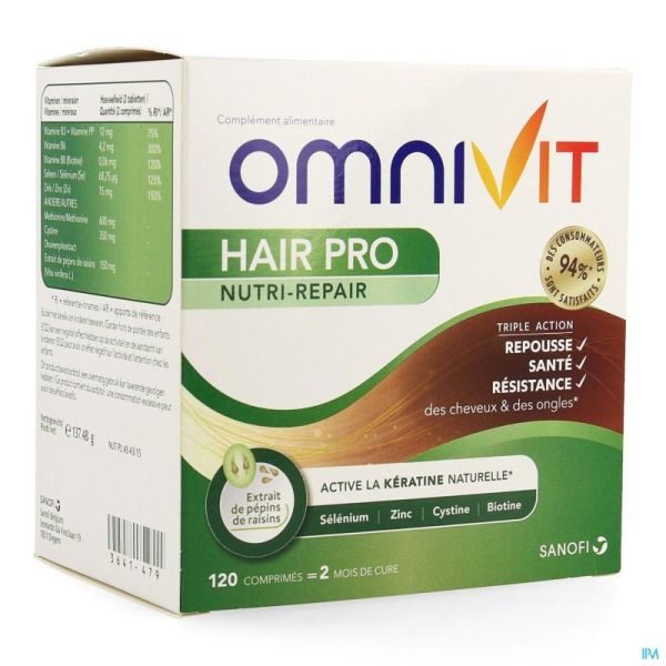 Omnivit Hair Pro Nutri Repair Comprimés 120