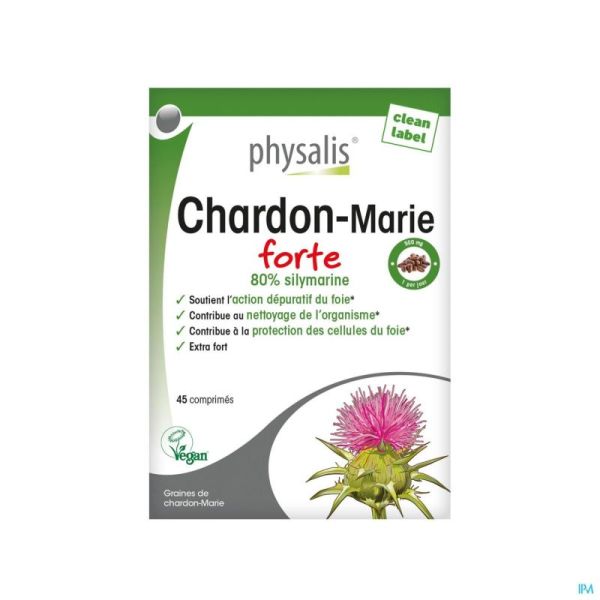 Physalis Chardon Marie Forte Comprimés 45