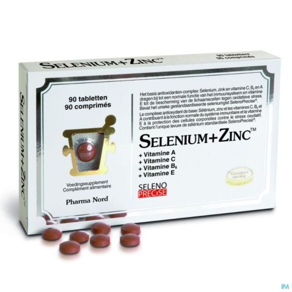 Selenium + Zinc 90 Comprimés