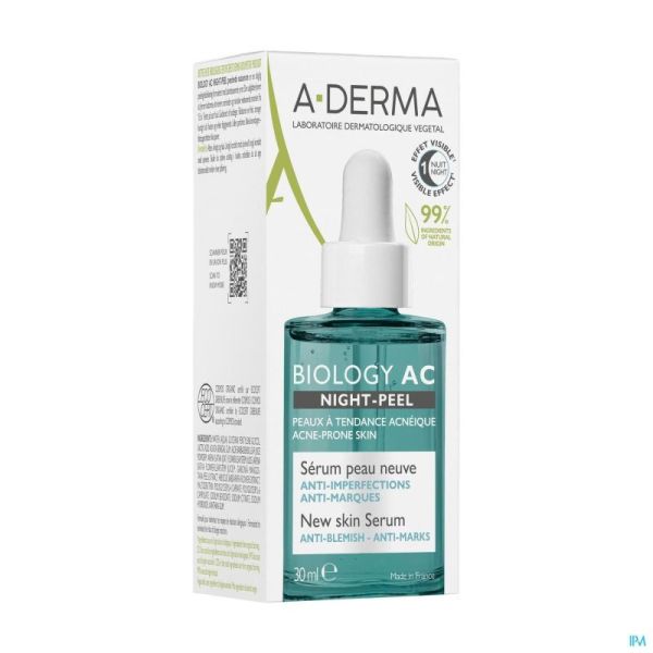 Aderma Biology Ac Night Peel Serum A/imperf. 30ml