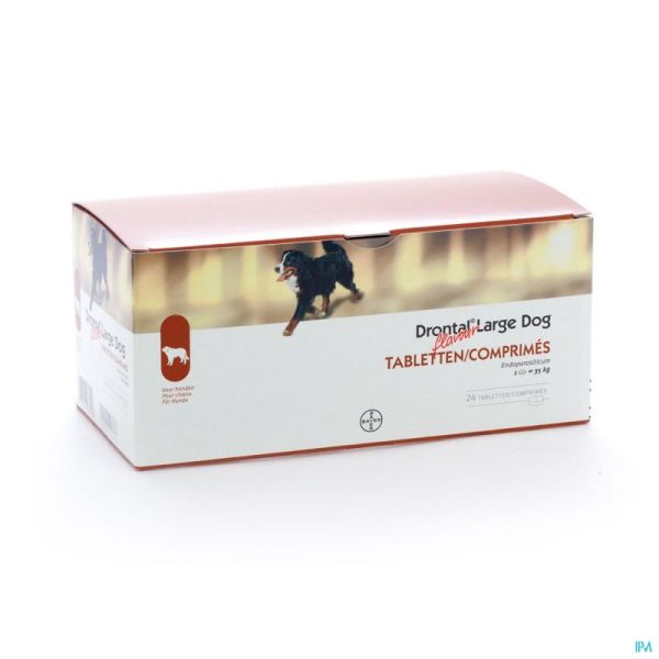 Drontal Large Dog Flavour Comprimés 24