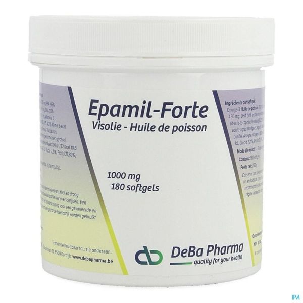 Epamil Huile De Saumon Forte Deba 180 Ca