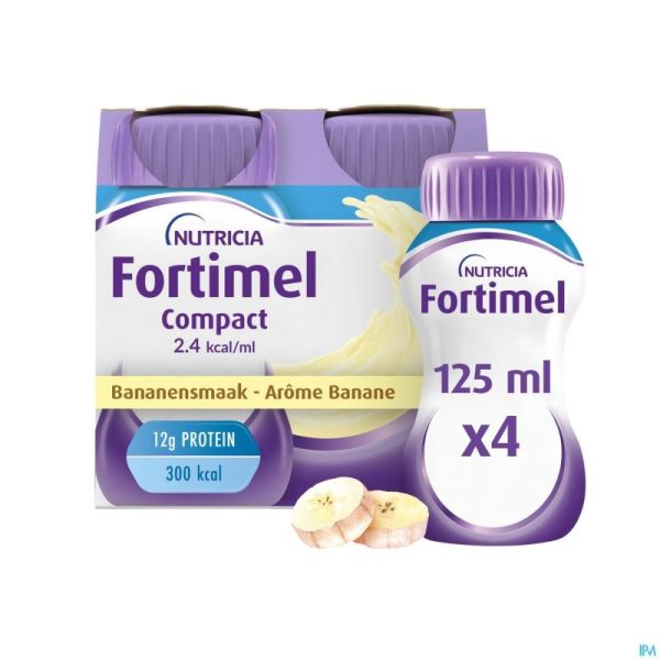 Fortimel Compact 2.4kcal Banane 4x125ml