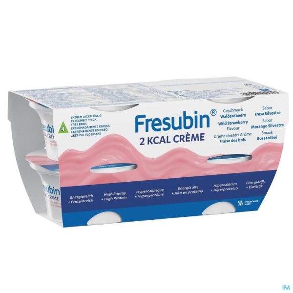 Fresubin 2 Kcal Crème Fraise Des Bois 4x1