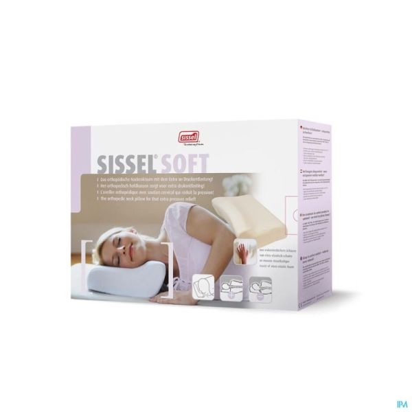 Sissel Soft Oreiller Visco-elastique+taie Velours