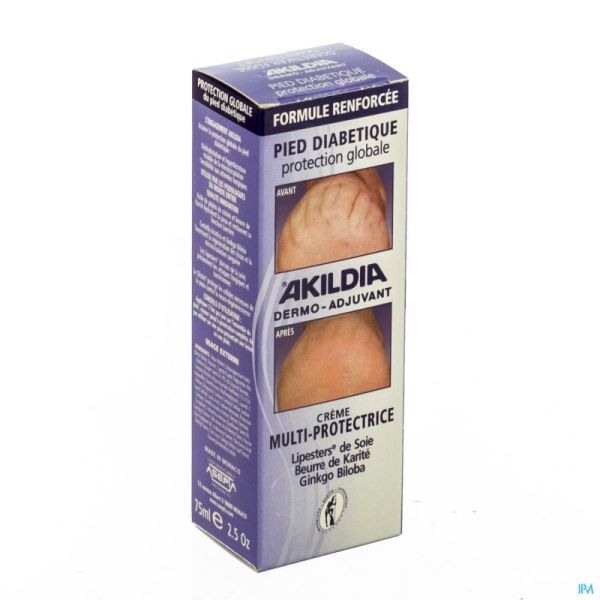 Akildia Crème Voeten Sec Diabetique 75 M