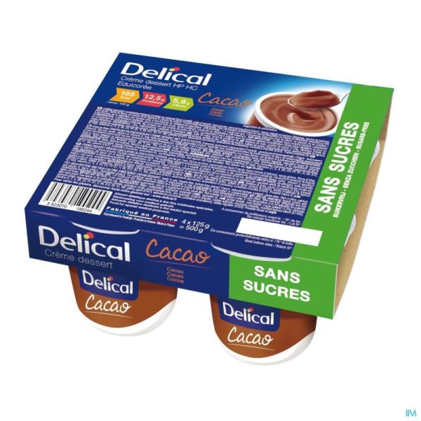 Delical Crème Dessert Hp-hc Cacao S S 4x