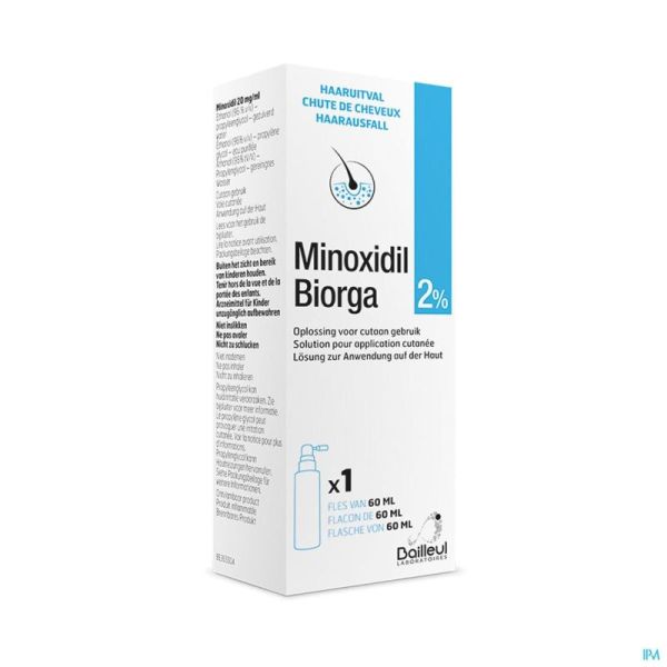 Minoxidil Biorga 2% Flaconl 1 X 60ml