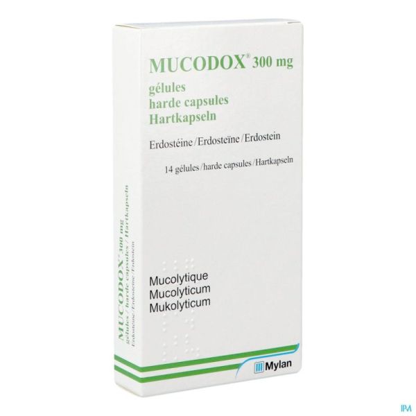 Mucodox 14 Gélules 300 Mg