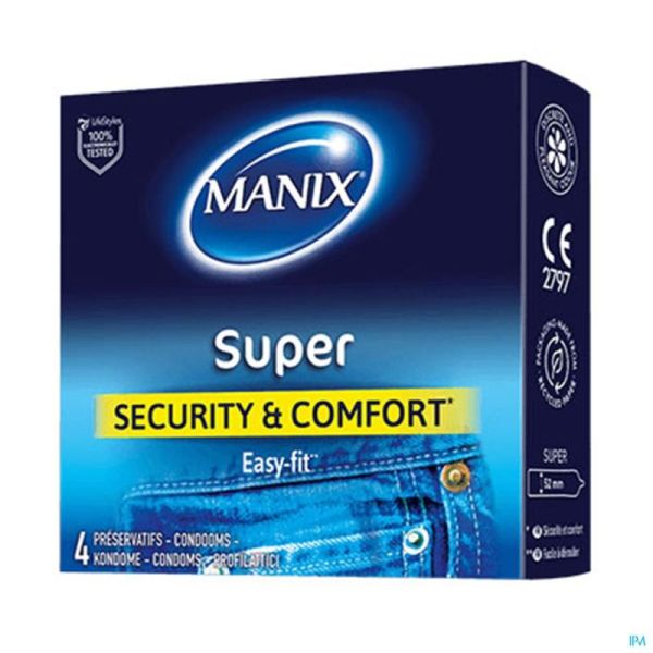Préservatifs Manix Super 1x4 1 Boite
