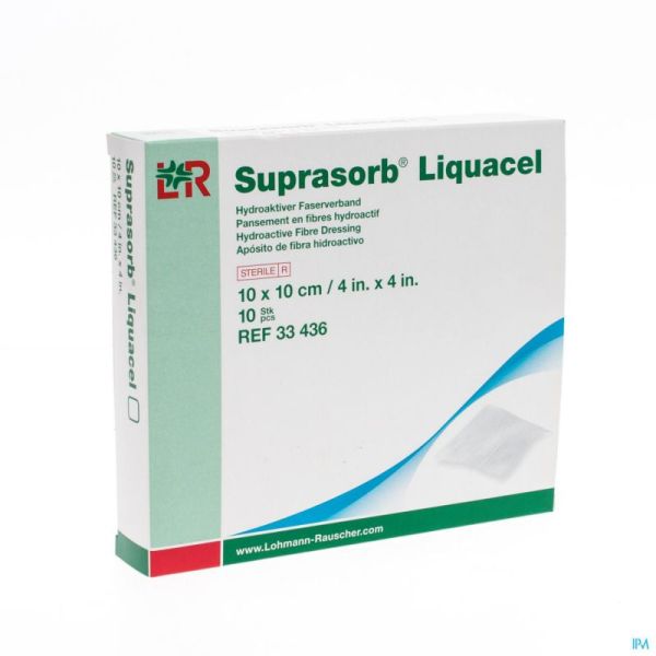 Suprasorb Liquacel 10x10 33436 10 Pièce