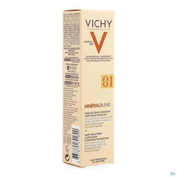 Vichy Mineralblend Fond de Teintée Clay 01 30ml