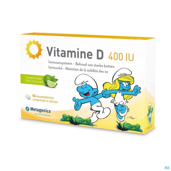 Vitamine D 400iu Schtroumpfs 168 Comprimés Metagenics
