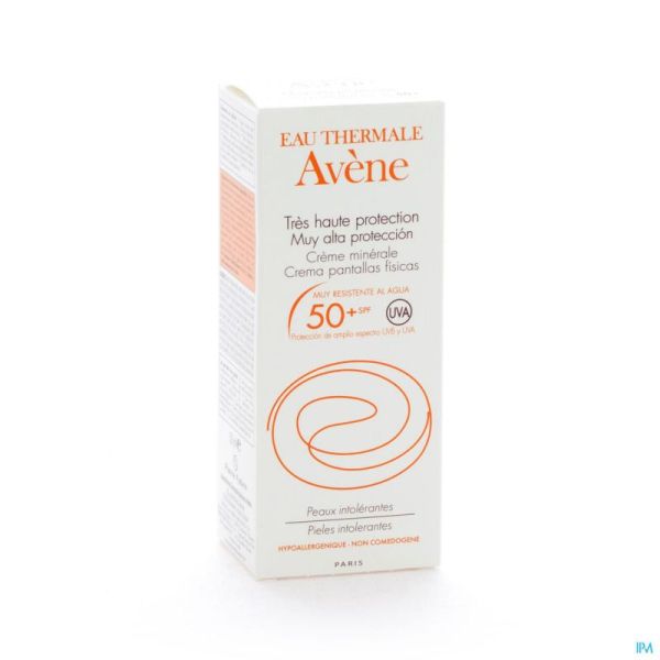 Avène Crème Solaire Minérale Bébé Pf50+ 50 Ml