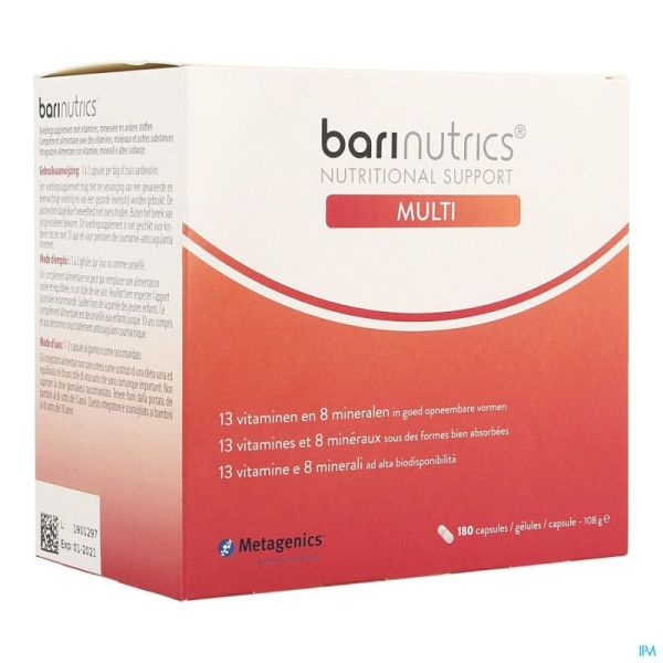 Barinutrics Multi Gélules 180 