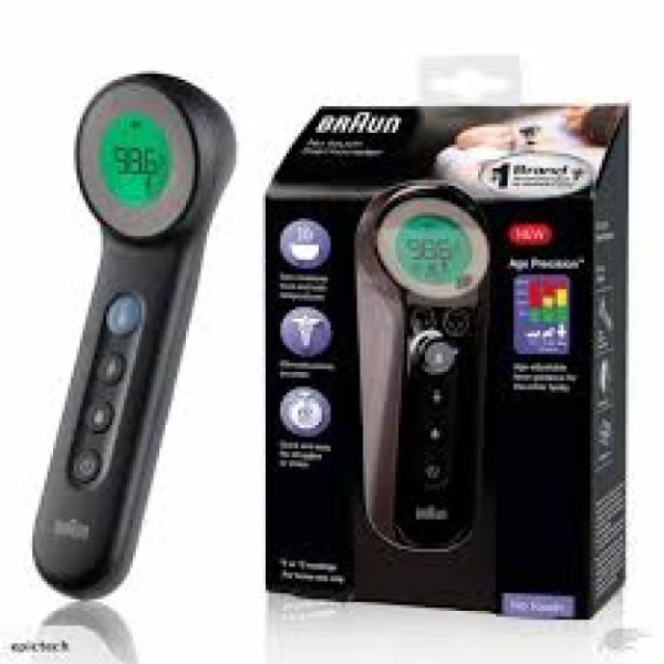 Braun Thermomètre Sans Contact Age Précision Noir Black Edition