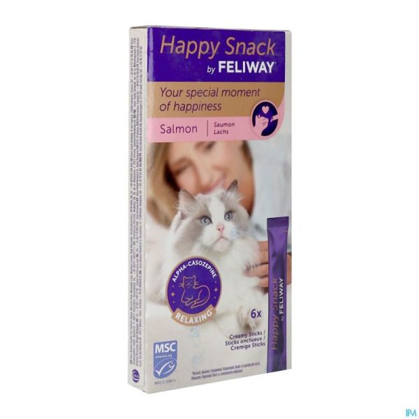 Feliway Happy Snack Salmon Sticks 6