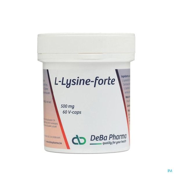 L-lysine Forte Deba 60 Gélules 500 Mg