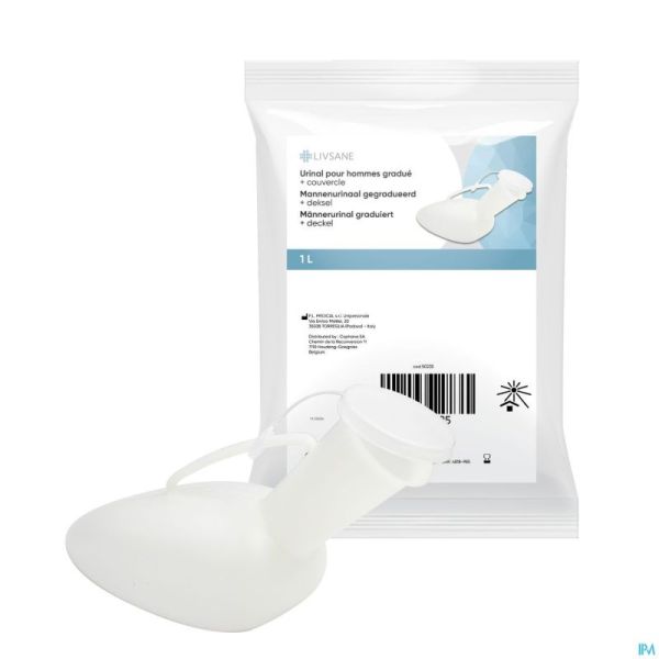 Livsane Urinal Homme Gradue + Couvercle 1l
