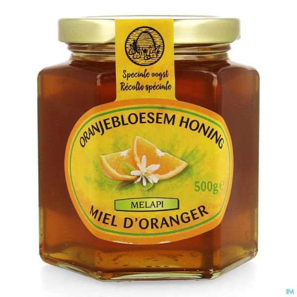 Melapi Miel Fleur D'oranger Liquide 500 G