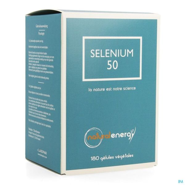 Selenium 50 Nat Energy 180 Gélules