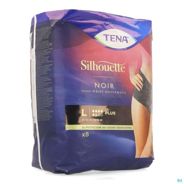 Tena silhouette plus noir high waist l 8    703082